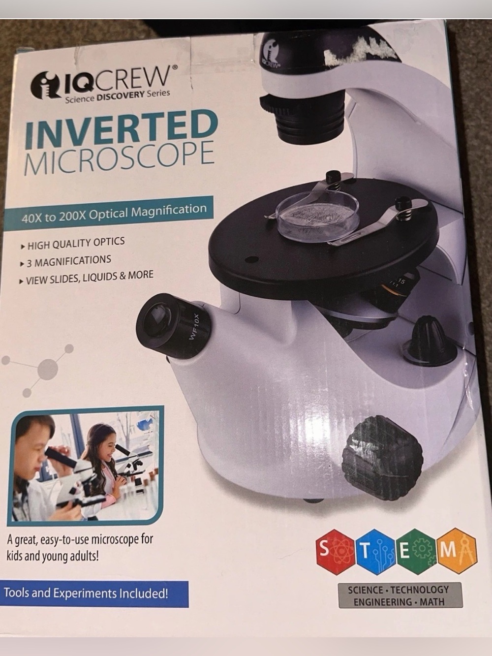 Inverted Microscope - Black and White